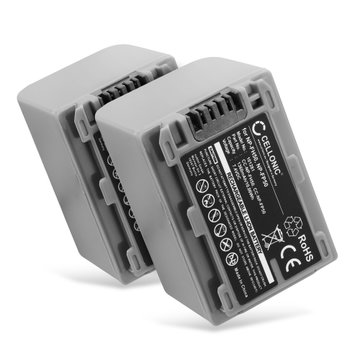 2x Batteri for Sony NP-FH50, NP-FH30, NP-FH70, NP-FP70, NP-FP71, NP-FP90, NP-FP30, NP-FP50 Kameraer 1360mAh fra CELLONIC