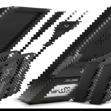 2x Batteri for Sony HXR-NX100, Z Cam E2, HXR-MC2500, NEX-FS700RH, NP-F330, NEX-FS700RH Kameraer 4400mAh + Lader fra CELLONIC