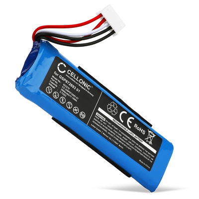 1x Batteri for JBL Flip 4 GSP872693 01, GSP872693 03A (3000mAh, 3.7V) fra CELLONIC