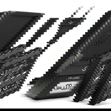 2x CELLONIC Camera Battery for Olympus Pen E-PL7, OM-D E-M10 Mark II, Olympus Stylus 1, Pen E-PL6, E-450, E‑P3 Replacement BCS-1 BCS-5 Battery 1000mAh Backup + Charger BLS-5 BLS-50