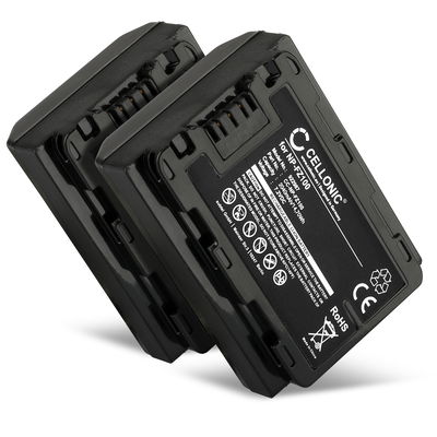 2x Batteri for Sony Alpha 7 IV, A6700, A6600, A7C, A7S III, A7R III, A1, A9, 2040mAh fra CELLONIC