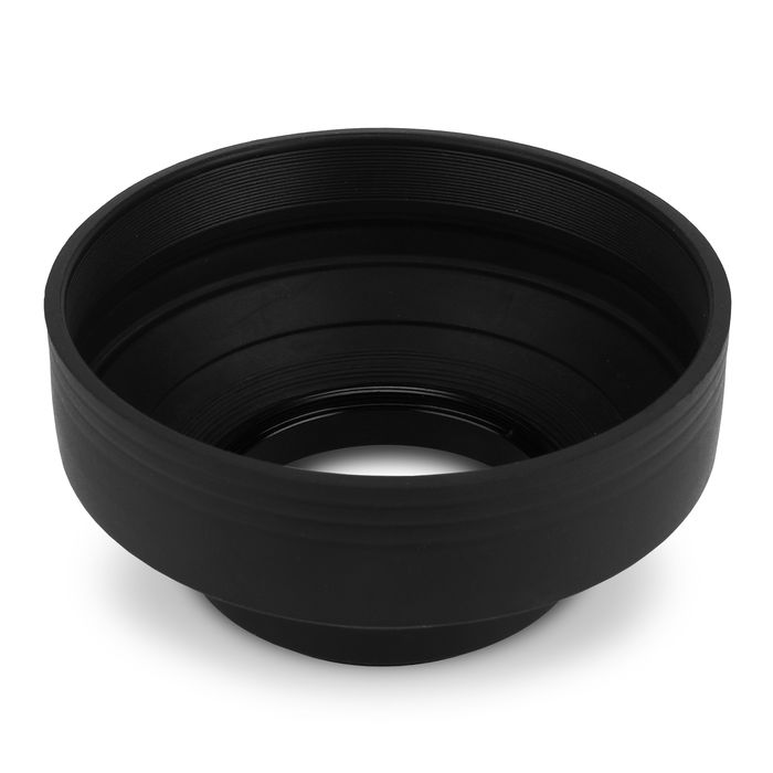 Universal Camera Lens Hood for Universal Ø 67mm - Rubber Screw-in Collapsible Lens Shade from CELLONIC