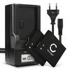 2x Batteri 600mAh+ Lader