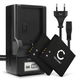 2x Batteri DMW-BCL7 DMW-BCL7e 600mAh + Lader