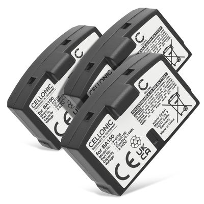 3x Batteri for Sennheiser RS 400, RI 50, HDR 60, HDR 4, RR 820, HDR 65, HDR 40, BA 151, BA 150, Audioport A 200 60mAh fra CELLONIC