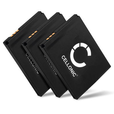 3x Batteri for AVM Fritz!Fon C5, FON M2, C4, 2000 2446, 2446, EM25, EM325, M325, MT-F 750mAh fra CELLONIC