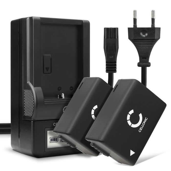2x Batteri Panasonic Lumix DMC-FZ62 800mAh + Lader