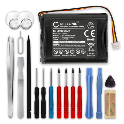 Batteri for TomTom Rider, One XL iQ Routes New Edition One 1st 800mAh + Verktøy fra CELLONIC