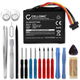 1x Batteri AHL03711022 VF6M 1000mAh + Verktøy