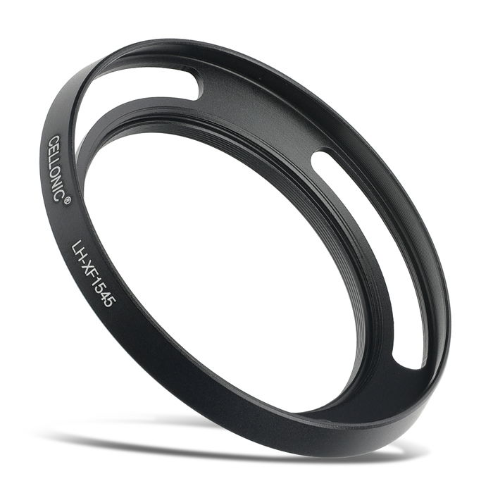 LH-XF1545 Kamera Solblender for Fuji Fujinon XC 15-45mm F3.5-5.6 OIS PZ – Metall Lukkeskrue Solblender fra CELLONIC