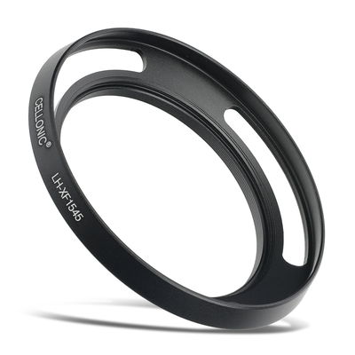 LH-XF1545 Kamera Solblender for Fuji Fujinon XC 15-45mm F3.5-5.6 OIS PZ – Metall Lukkeskrue Solblender fra CELLONIC