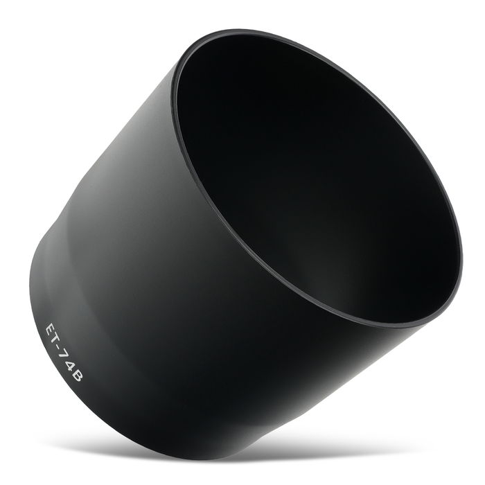 ET-74B Kamera Solblender for Canon EF 70-300mm f/4-5.6 IS II USM, RF 100-400mm F5.6-8 IS USM – Plast Bajonett Solblender fra CELLONIC