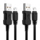 2x EMC-6 12 Pin to USB A Data Cable, 1m