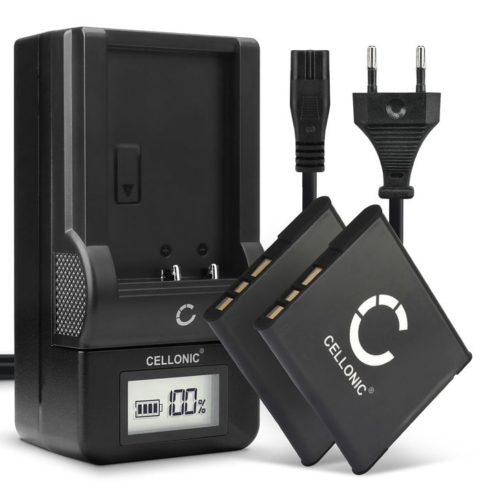 2x Batteri Sony Cyber-shot DSC-WX220 580mAh + Lader