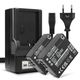 2x Batteri CGA-S007 CGR-S007 900mAh + Lader