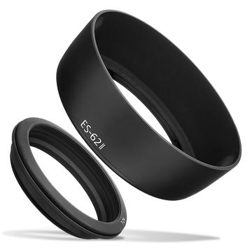 ES-62 II Kamera Solblender for Canon EF 50mm f/1.8 II – Plast Bajonett Solblender fra CELLONIC