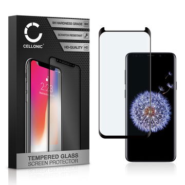 Skjermbeskytter glass for Samsung Galaxy S9 Plus (SM-G965) - Tempered Glass (HD-kvalitet / 3D Case-friendly / 0,33mm / 9H)