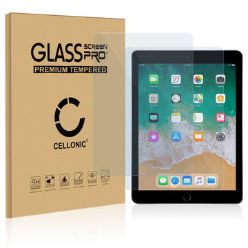 2x Skjermbeskytter glass Apple iPad Air 2 / iPad Pro 9.7" / iPad 5 / iPad 6 (2.5D Avrundede hjørner , 9H, 0,33mm, Full Glue) Herdet Glass