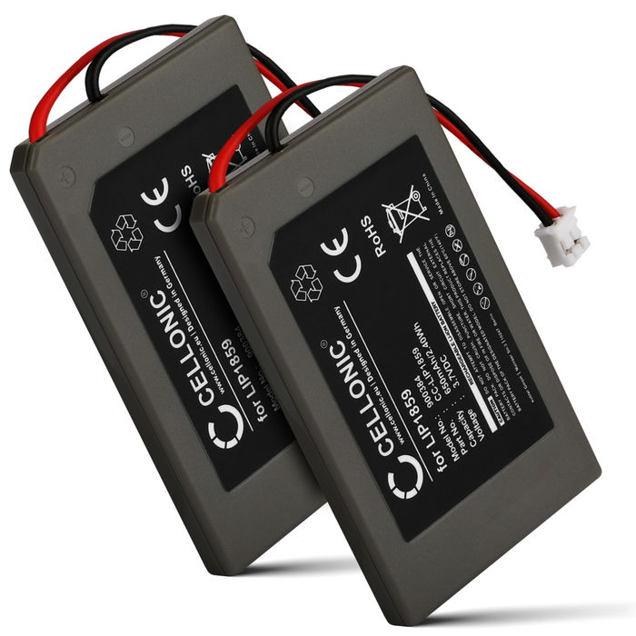 2x Batteri for Sony PlayStation 3 SIXAXIS Controller (PS3 SIXAXIS CECHZC1E, CECHZC1H, CECHZC1J, CECHZC1U) 650mAh fra CELLONIC