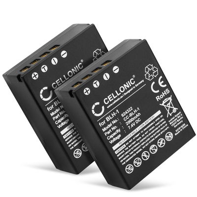 2x Batteri for Olympus OM-D E-M1 Mark II OM-D E-M1 Mark III OM-D E-M1X Kameraer 2000mAh fra CELLONIC