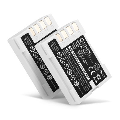 2x Batteri for Olympus E-1 E-510 E-520 E-500 E-5 E-3 E-330 E-300 E-30 C-8080 C-5060 C-7070 Kameraer 1600mAh fra CELLONIC