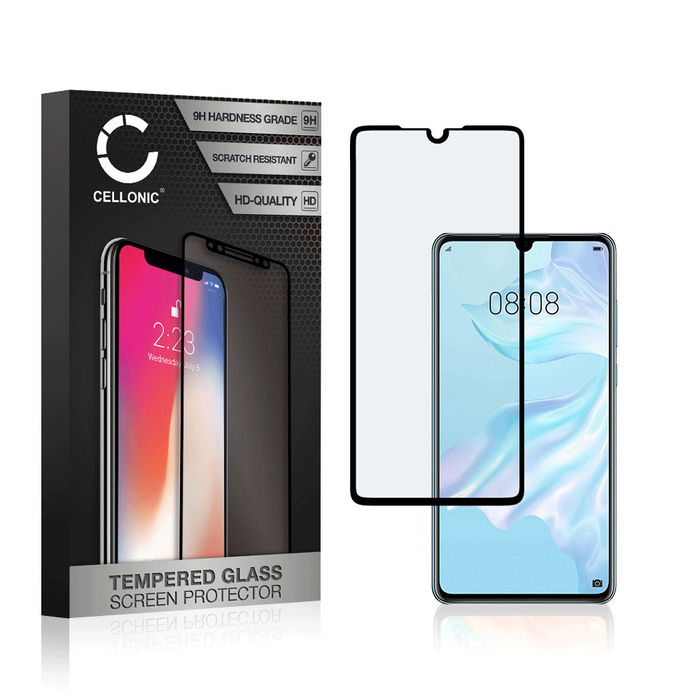 Skjermbeskytter glass Huawei P30 (3D Case-friendly, 9H, 0,33mm, Full Glue) Herdet Glass