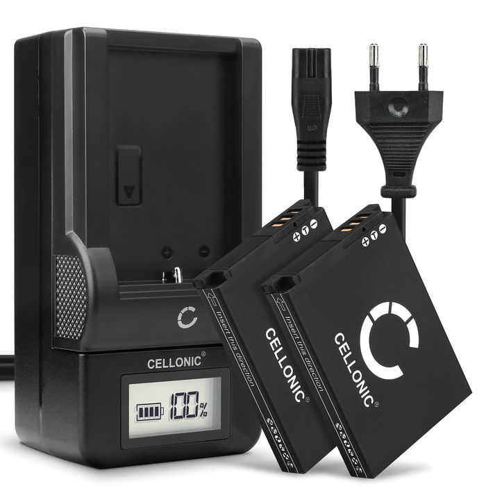 2x Batteri Samsung WB500 1050mAh + Lader