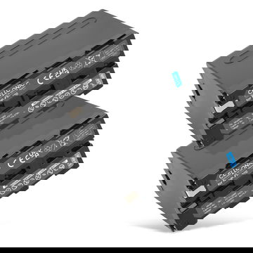 2x Battery for Sony HXR NX 100, NEX FS700R, FS700RH, HVR-Z1, HVR-V1 10050mAh USB-Out 2.4A from CELLONIC
