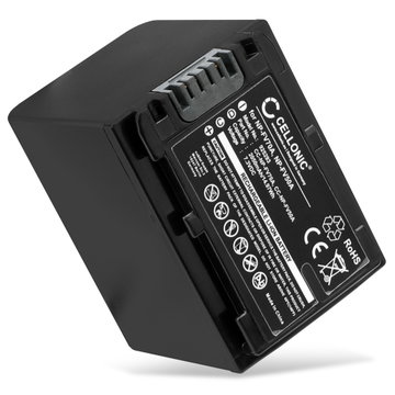 Batteri for Sony FDR AX33, HDR CX625, CX250, PJ620, FDRAX100, CX270, CX260, NPFV70, NPFV50 Kameraer 2050mAh fra CELLONIC