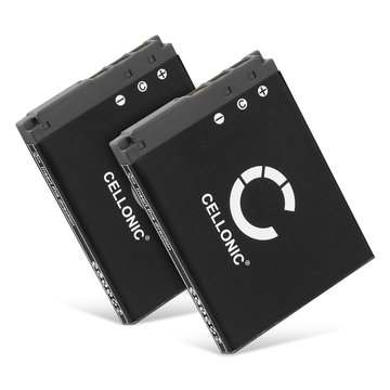 2x Batteri for Sony CyberShot DSC-G3 DSC-T2 DSC-T200 DSC-T300 DSC-T500 / Sony NP-BD1, NP-FD1 Kameraer 600mAh fra CELLONIC
