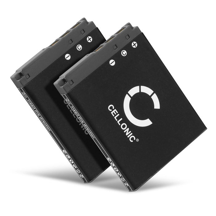 2x Batteri for Sony CyberShot DSC-G3 DSC-T2 DSC-T200 DSC-T300 DSC-T500 / Sony NP-BD1, NP-FD1 Kameraer 600mAh fra CELLONIC