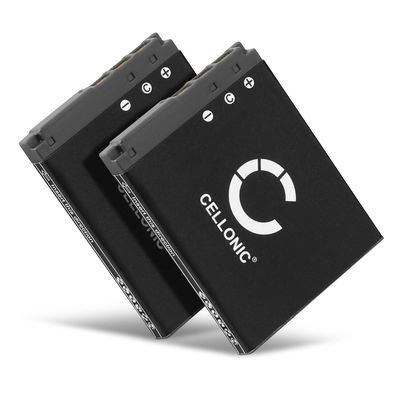 2x Batteri for Sony CyberShot DSC-G3 DSC-T2 DSC-T200 DSC-T300 DSC-T500 / Sony NP-BD1, NP-FD1 Kameraer 600mAh fra CELLONIC