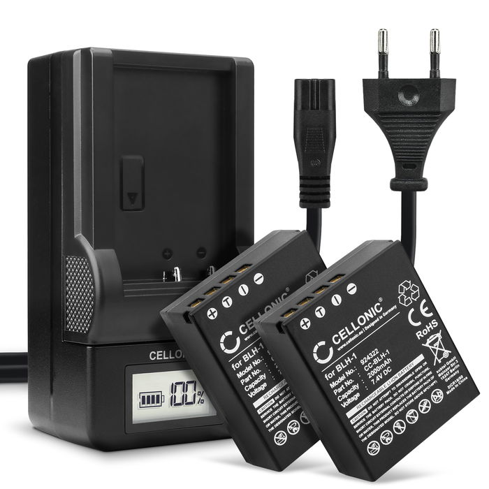 2x Olympus BLH-1 Batteri