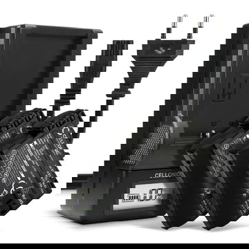 2x Batteri for Nikon D7200 D7000 D7100 D750 D7500 D500 D600 D610 D800 D810 D850 Z6 Z7 Kameraer 2000mAh + Lader fra CELLONIC