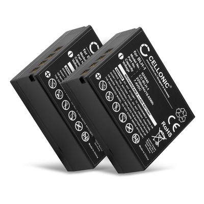2x Batteri for Olympus OM-D E-M1 Mark II, Olympus OM-D E-M1 Mark III, Olympus OM-D E-M1X Kameraer 2250mAh fra CELLONIC