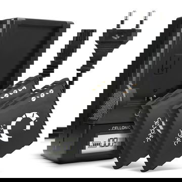 2x Batteri for Olympus XZ-1 LS 100 VG 170 SZ15 mju 1010 SP800 TG 870 TG850 Li-50B Kameraer 730mAh + Lader fra CELLONIC