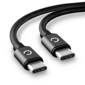 Datakabel for HTC 10 / U11, Plus, Life / U12, Plus, Life / U Play / Desire 19 Plus / Bolt - 2m, 3A USB kabel, svart