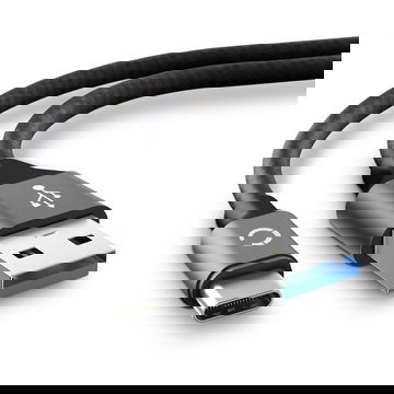 USB Kabel for Panasonic Lumix DC-GH5 Lumix DC-GH5s Lumix DC-S1 Lumix DC-S1H Lumix DC-S1R - 2m K1HY24YY0021 Ladekabel 3A Datakabel, grå