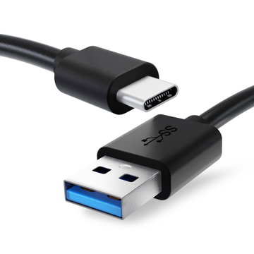 Datakabel for Huawei P40, P40 Pro / P30, P30 Lite / P20, P20 Pro, P20 Lite / P10 / P9 / P8 / Mate 30, Mate 30 Pro / Mate 20, Mate 20 Pro - 1m, 3A USB kabel, svart