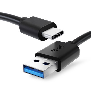 Camera USB Cable for GoPro Hero 5, 6, 7, 8, 9, 10, 11, Max, Max 360, Fusion 1m Fast Charging Data Cable for Camera 3A Charger Lead PVC - Black