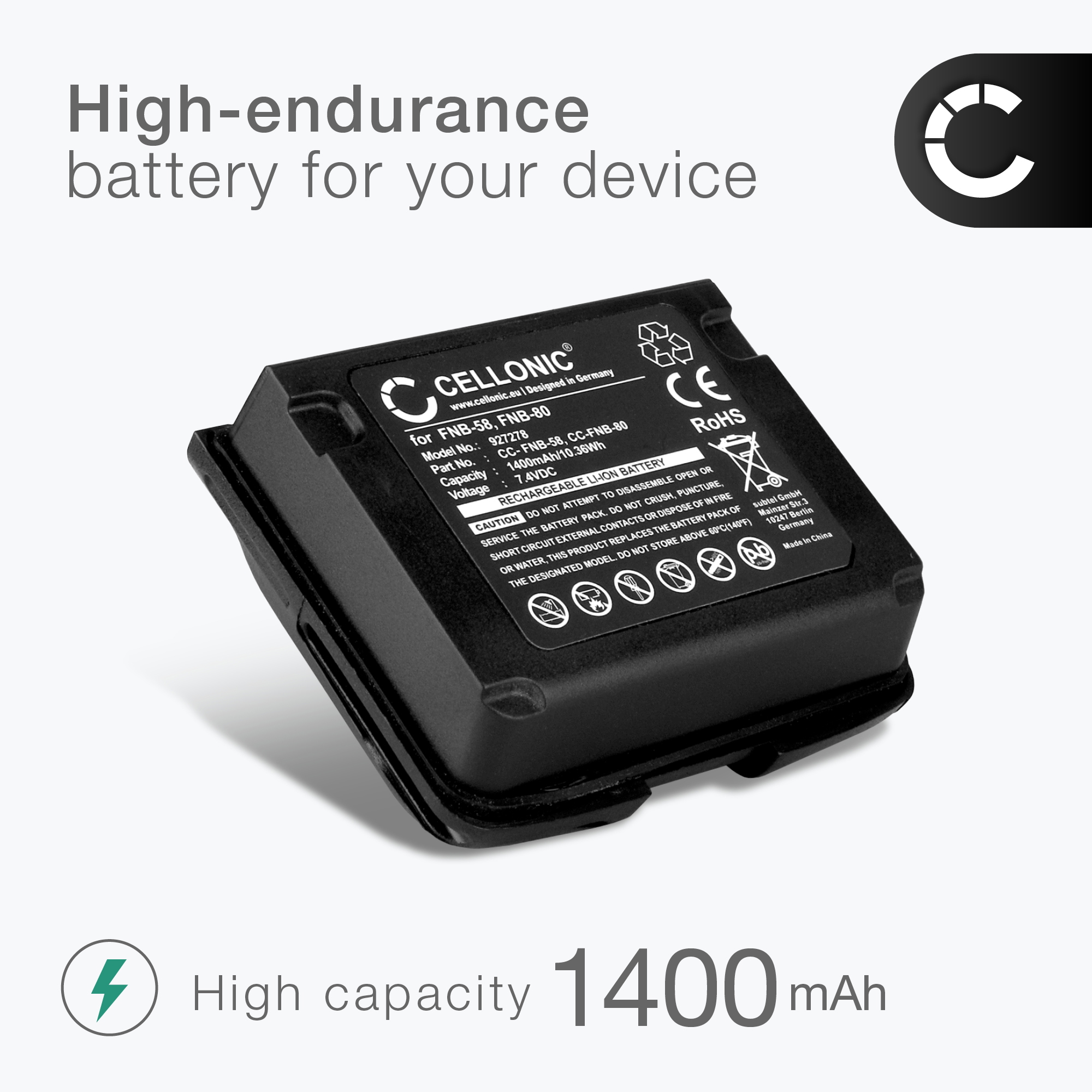 Batteria ricambio yaesu FNB-80LI Li-ion, 7.4V, 1650MAH - www Batteria ricambio yaesu FNB-80LI Li-ion, 7.4V, 1650MAH - www