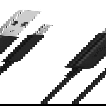 USB Kabel for Medion LifeTab P10602 / X10605 / S10366 / S10334 / X10311 / X10302 / P8912 / P10505 / P10400 - 1m Ladekabel 2A USB Ledning PVC Datakabel svart