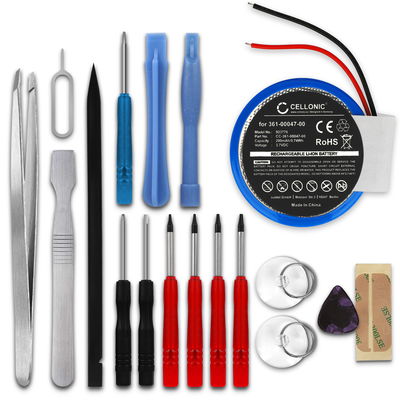 Batteri til Garmin Approach S1, Forerunner 110, 210, 610, S1 - PD3032, 361-00047-0 (200mAh) + Verktøy Reservebatteri