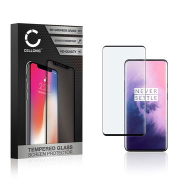 Skjermbeskytter glass OnePlus 7 Pro / 7T Pro (3D Case-friendly, 9H, 0,33mm, Edge Glue) Herdet Glass