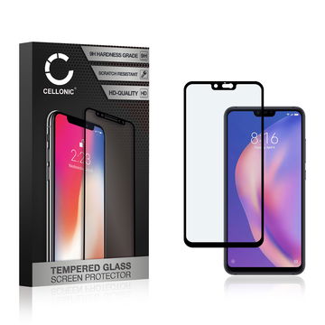 Skjermbeskytter glass Xiaomi Mi 8 Lite (3D Case-friendly, 9H, 0,33mm, Full Glue) Herdet Glass