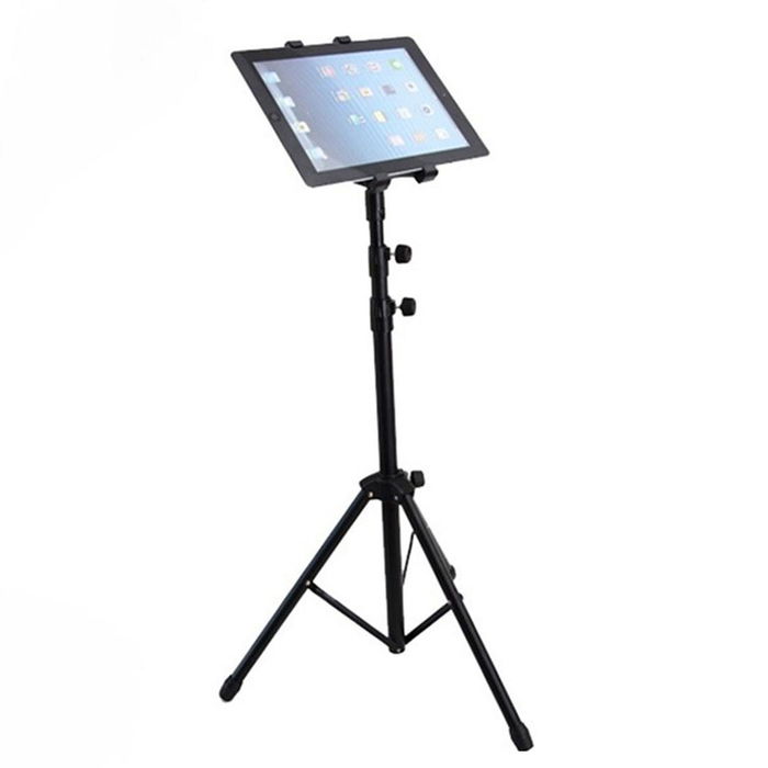 Justerbart Tablet Tripod Gulvstativ – 360° Kulehodeholder for iPad, Samsung & Huawei Nettbrett