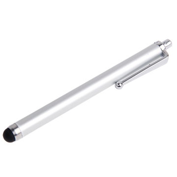 Touchscreen stylus-penn for iPad, iPhone, Samsung, Kindle – Presis kapasitiv stylus touchpenn for nettbrett, smarttelefoner og bærbare PC-er – sølvfarget
