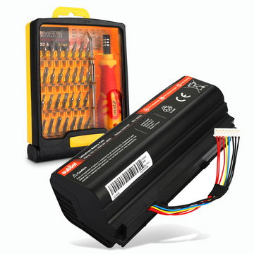 Batteri for ASUS G751J, G751JL, G751JM, A42N1403, A42LM9H, A42LM93 4400mAh + Verktøy fra subtel