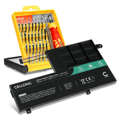 Batteri for Lenovo Yoga 510-14AST, 510-14IKB, 510-14ISK, 510-15IKB, 510-15ISK, L15M2PB1, L15C2PB1 4600mAh + Verktøy fra subtel