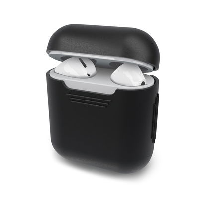 Lomme for Apple AirPods AirPods 2 - Silikon, svart shell pocket tasker